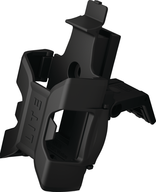 ABUS Faltenschloss Bordo Lite 6055K/85 Black + Halter SR